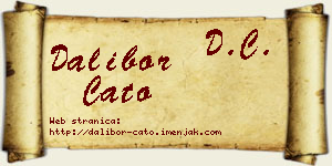 Dalibor Ćato vizit kartica